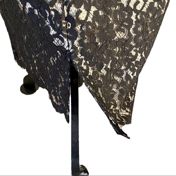 Ann Taylor Fully Lined Black Lace Sleeveless Cocktail Dress - Picture 5 of 5